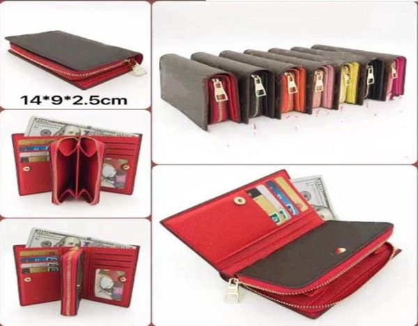 

whole pu leather short wallet fashion leather card holder coin purse women wallet classic zipper pocket9571284, Red;black