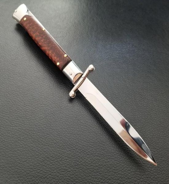 

9 inch swinguard snakewood handle mirror blade italian style81920123816740