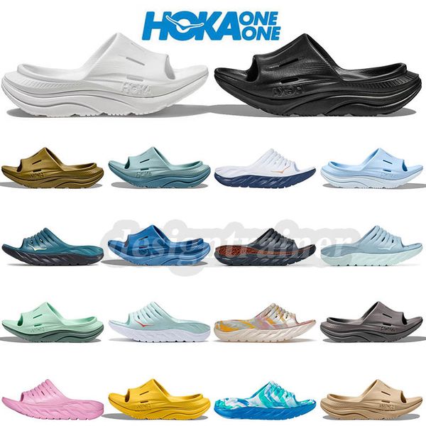 

2023 new fashion hoka orda recovery slide 3 slippers designer sliders hoka one one people runner sports loafers sandals triple white black b