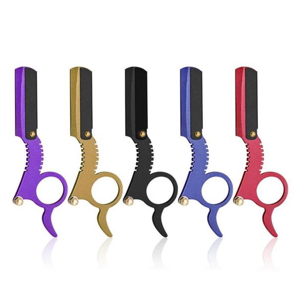 

stainless steel manual razors straight edge barber razor vintage classic travel home beard shaving hair removal tools w033022154