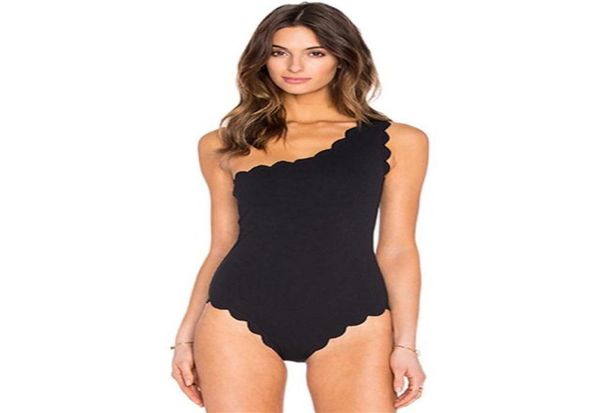 

2019 swimsuit black bandage vintage one shoulder swimsut one piece swimsuit women monokini swim suits swimwear women21637602309
