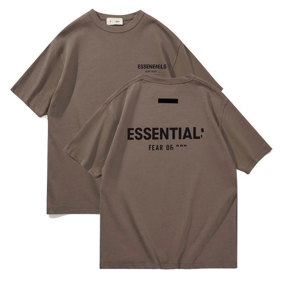 

designer fashion brand men's t-shirt sticky letter pattern short sleeve casual loose fit women's t-shirt high street couple sweats, White;black