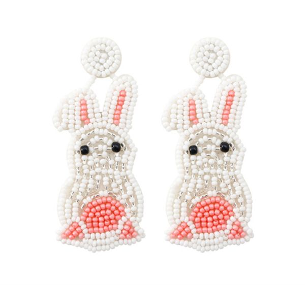 

handwoven rabbit earrings, fashionable and bohemian style earrings, Golden