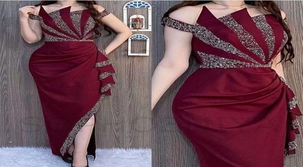 

new arrival burgundy arabic evening dresses for women party crystals beading caftan dubai evening gowns vestidos de noche3603723, Black;red