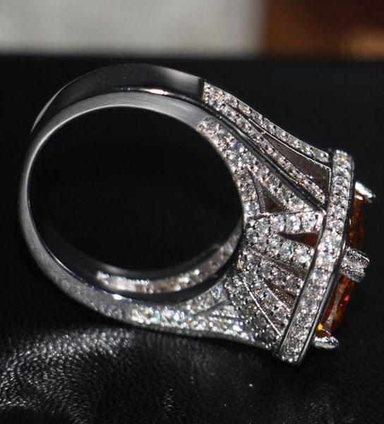 

victoria wick choucong stunning anique jewelry 14kt white gold filled 192pcs tiny cz yellow z gemstones women wedding pave rin6201385, Slivery;golden