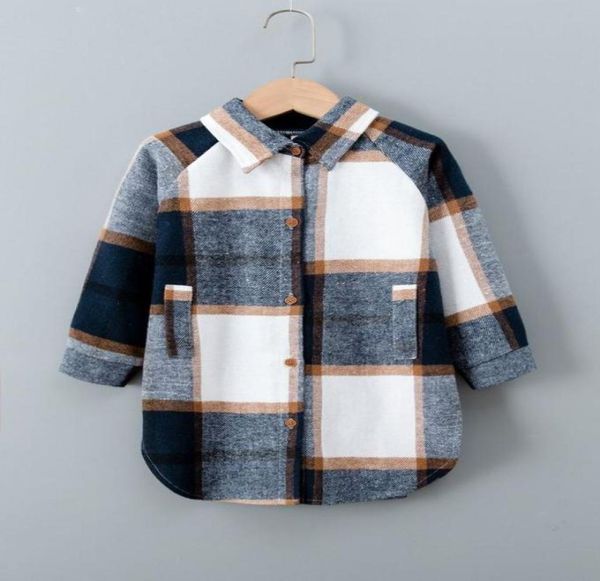 

toddler boys plaid raglan sleeve overcoat she012345679163895, Blue;gray