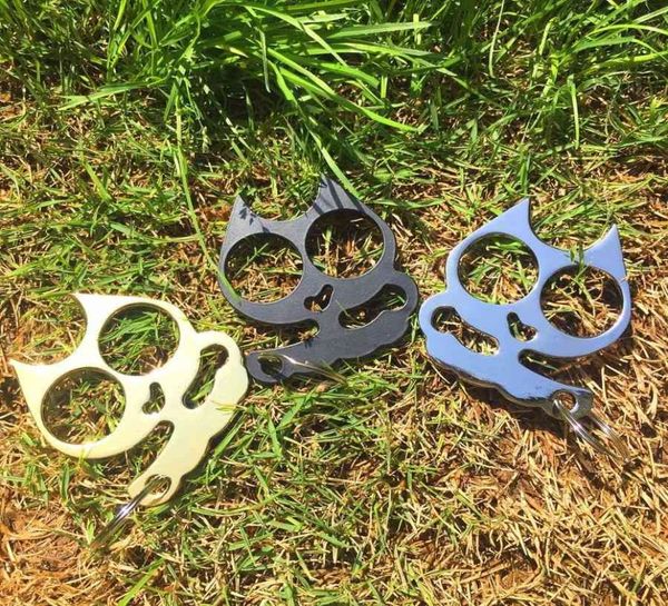 

iron super cute cat two finger clasp self defense products new cat039s eye key tiger window breaker lc279939680, Slivery;golden