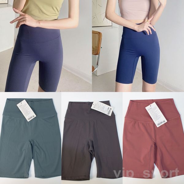 

lu align lu seamless yoga fitness fifth pants lady exercise shorts women sport 5 short jogging yogas pant high waist trousers quick dry butt, White;red