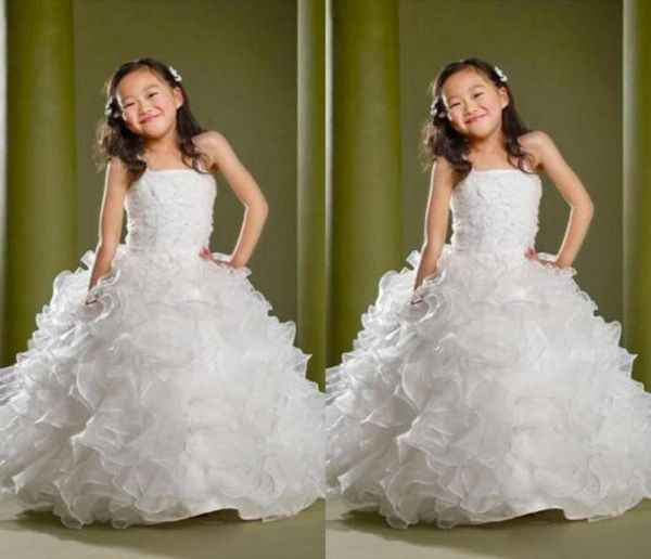

puffy lovely formal girls pageant dresses children sequins beads floor length flower girls dresses for weddings custom made kids p1187372, White;red