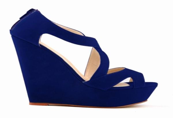 

summer blue beach wedge sandals womens ankle strap platform gladiator shoes women chaussure high heels sandals mujer 20201328546, Black