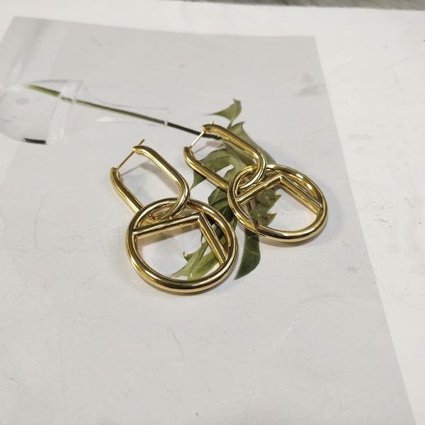 

pendant designer letter earrings earrings luxury brand women's earrings suitable for wedding party jewelry, Golden;silver