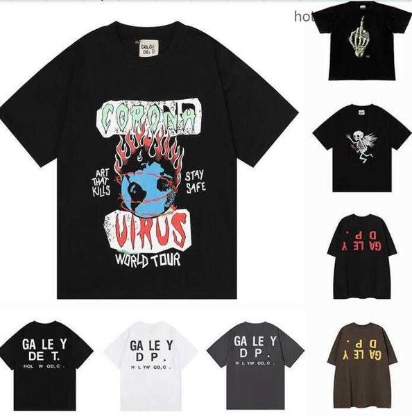 

2023 graffiti tees galleryse depts t shirts mens women designer t-shirts cottons man s casual shirt h56r, White;black