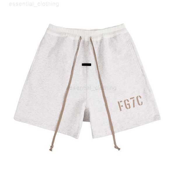 

mens womens designer essentail shorts clothing apparel essen shorts cotton sports fashion short street style tide knee length essent shorts, White;black