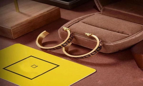 

designer earrings fashion gold hoop earring for lady women party earrings new wedding lovers gift engagement jewelry for bride 2208825231, Golden;silver