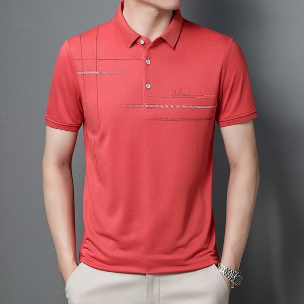 

men's polos 2023 summer men's upscale business polo thin youth solid color fashion casual short sleeve quick drying mens shirt 5ra, White;black
