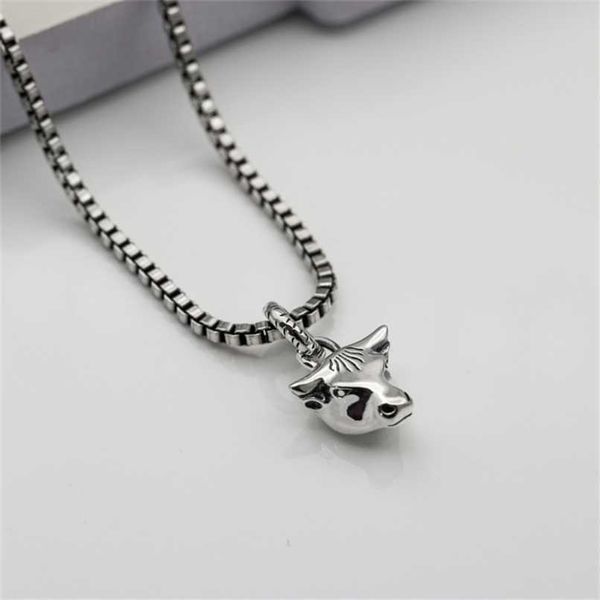 

70% off designer jewelry bracelet necklace ring qi taiyin wang yibo ox head men women same old sweater chain, Silver