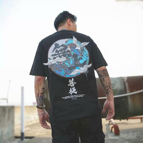 

men's t shirts hip hop shirt men japan devil t-shirt harajuku tshirt streetwear casual short sleeve summer 2023 cool black boys 1gv26, White;black