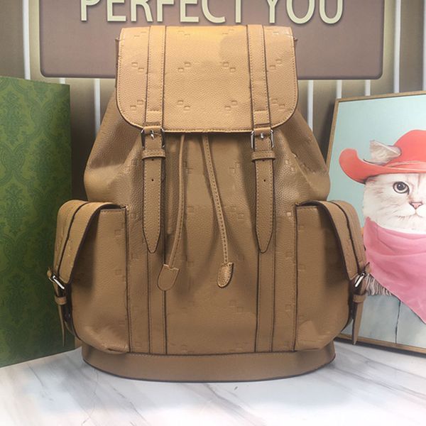 

backpack sport outdoor packs large travel handbags tote bag genuine leather detachable shoulder strap embossed letter handbag purse