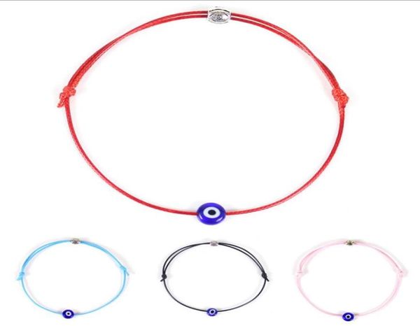

turkish lucky evil eye bracelets for women 5 colors handmade braided rope lucky jewelry red bracelet female3297188, Golden;silver