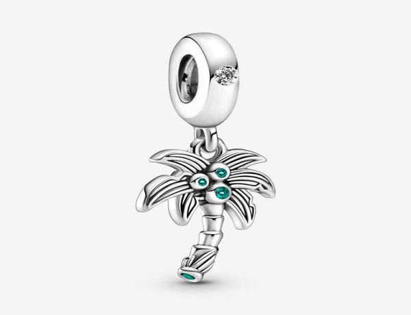 

100 925 sterling silver palm tree coconuts dangle charm fit original european charms bracelet fashion wedding egagement jewelry7384310, Bronze;silver