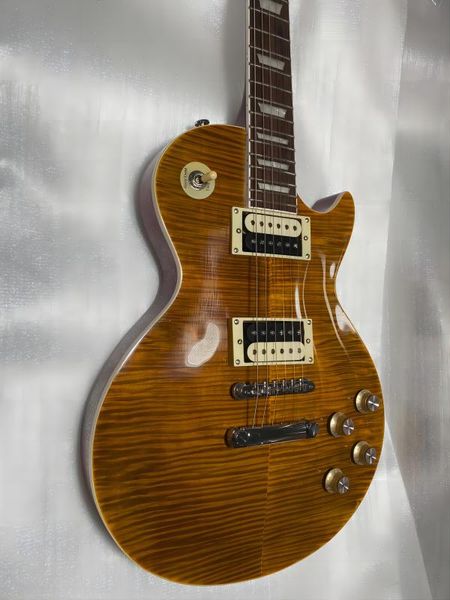 

new 6 string red striped standard electric guitar fast shipping