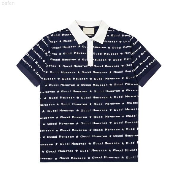 

2023ss designer polo shirts men luxury polos casual mens t shirt snake bee letter print embroidery fashion high street man tee #070, White;black