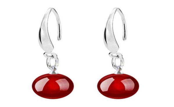 

earrings for woman fashion jewelry beautifully 925 sterling silver beads hook dangle earrings gemstone korean earring crystal drop6639043