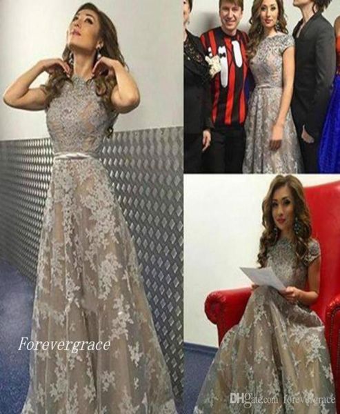 

2019 new arrival a line long evening dress modest jewel neck short sleeve lace appliques formal party gown custom made plus size2549518, Black;red