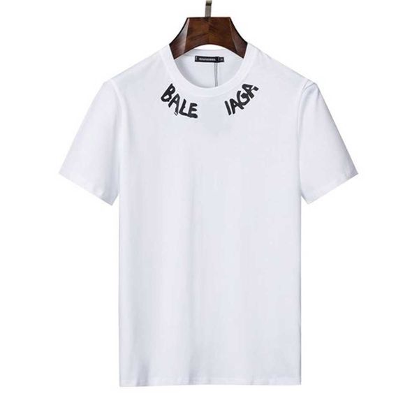 

2022 designer brand tees t shirts pure cotton short sleeve shirt simple letter printed summer casual men clothing size s-xxxxl 1ms2 gq3w, White;black