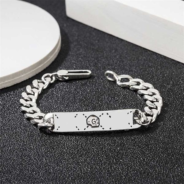 

80% off designer jewelry bracelet necklace ring taiyin antique sterling elf skull bracelet for men women, Black