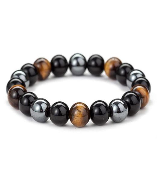 

2020 new tiger eye stone bracelet natural stone bracelet 10 mm jewelry bracelet jewelry3281825, Black