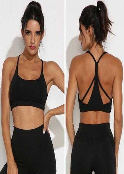 

women039s moderate support crossback yoga sports bra black31017539614067, White;black