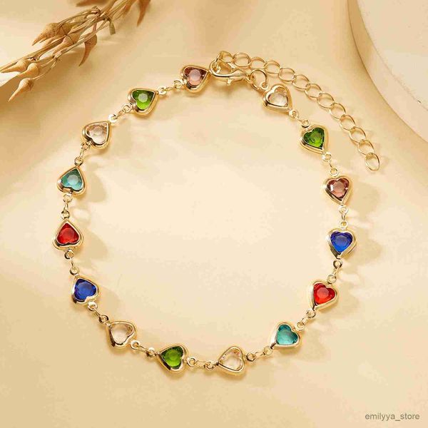 

charm bracelets fashion colorful flower love heart moon bracelets eye beaded pendant chain for women girls jewelry necklace/bracelet/anklet, Golden;silver