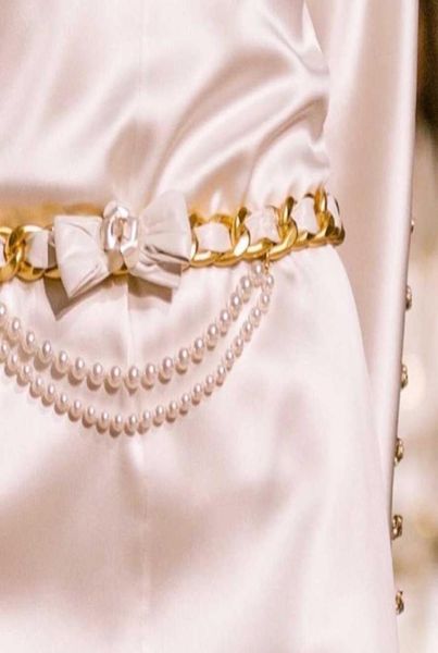 

2020 brand women vintage leather link necklace party fine fashion jewelry belt long chain7975687, Silver