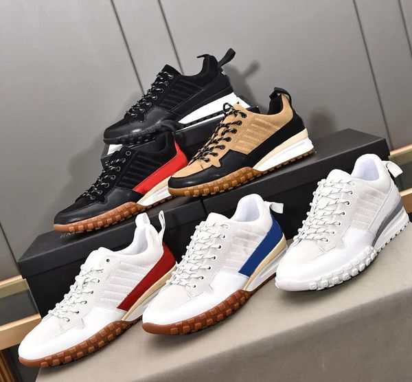 

designer running shoes men leather sports casual shoes quality running trainers shoes size 38-45, Black