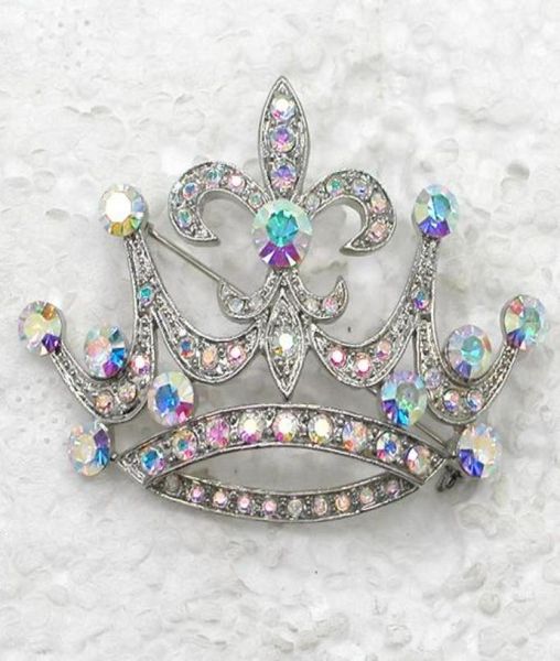 

whole rhinestone crown pin brooches pendant c101932012345485906, Gray