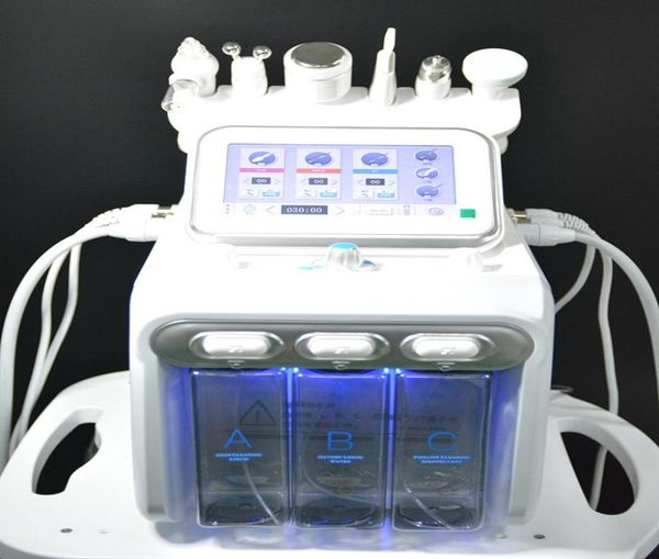 

6 in 1 hydrafacial dermabrasion machine water oxygen jet peel hydra skin scrubber facial beauty deep cleansing rf face lifting col9405776, Black;white