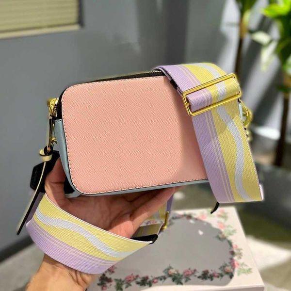 

m-letter solid color snapsdesigner bag luxury camera bag shoulder bags women leather crossbody bags female purses 220329