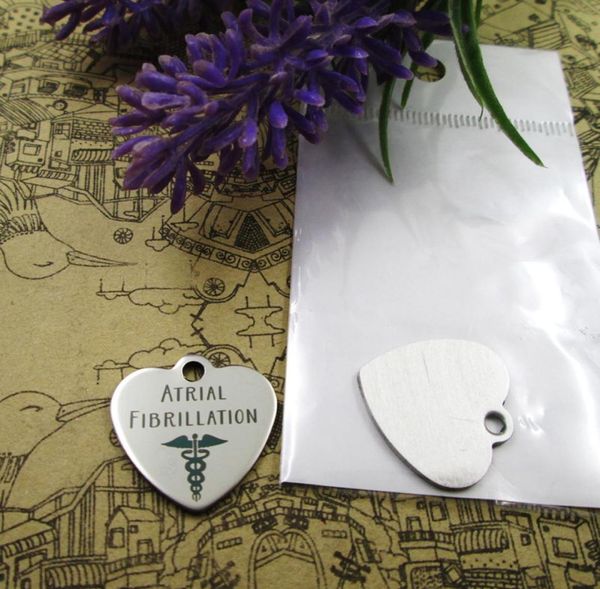 

40pcsquot atrial fibrillation medicalquotstainless steel charms more style for choosing diy charms pendants for necklace8960964, Bronze;silver