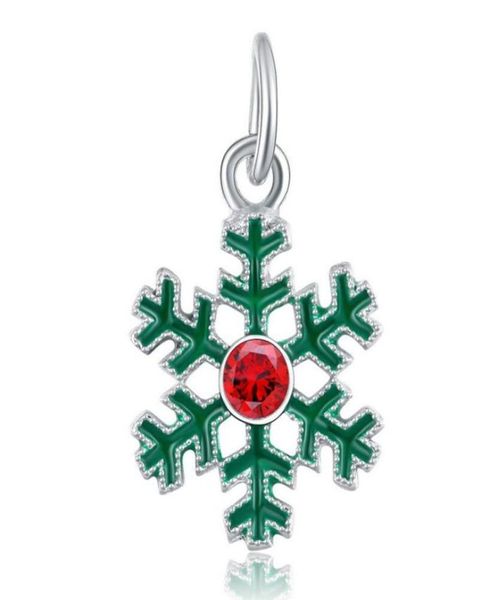 

whole 20pcslot fashion green snowflake design alloy metal dangle diy charms fit european bracelet necklace low 6977780, Bronze;silver