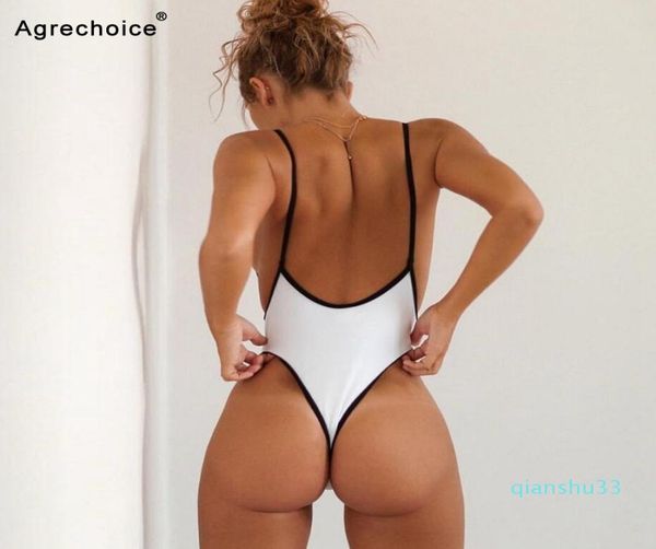

whole2019 new one piece swimsuit women swimwear thong monokini swimsuit high cut backless bathing suits swimming suit fo7221814