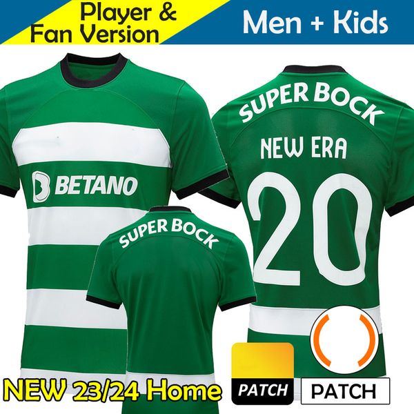 

23/24 camisa cp lisboa soccer jerseys kids kit football shirts home away training 2023 2024 home away 3rd player version de, White;black