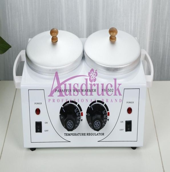 

eu tex double pots wax warmer heater dual salon facial skin equipment spa5537061