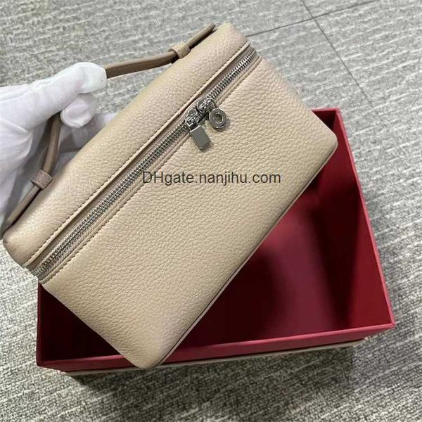 

designer luxury evening handbags bag loropiana lp cowhide handbag one shoulder crossbody litchi pattern calfskin bag temperament lunch box b
