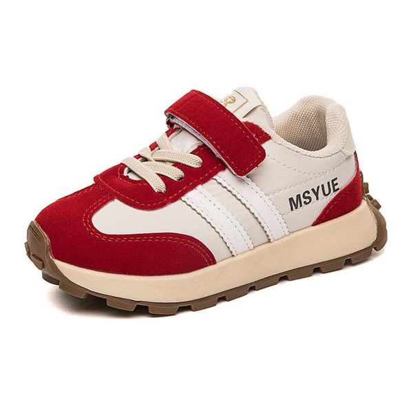 

athletic baby shoes footwear toe kids low skate spring autumn boys girls casual white soft-soled f15705, Black