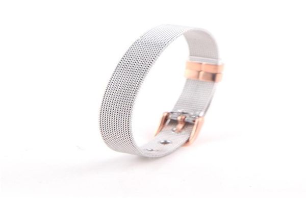 

classic stainless steel mesh strap bracelets watch for men and women lovers bangle jewelry gift adjustable length charm2729953, Golden;silver