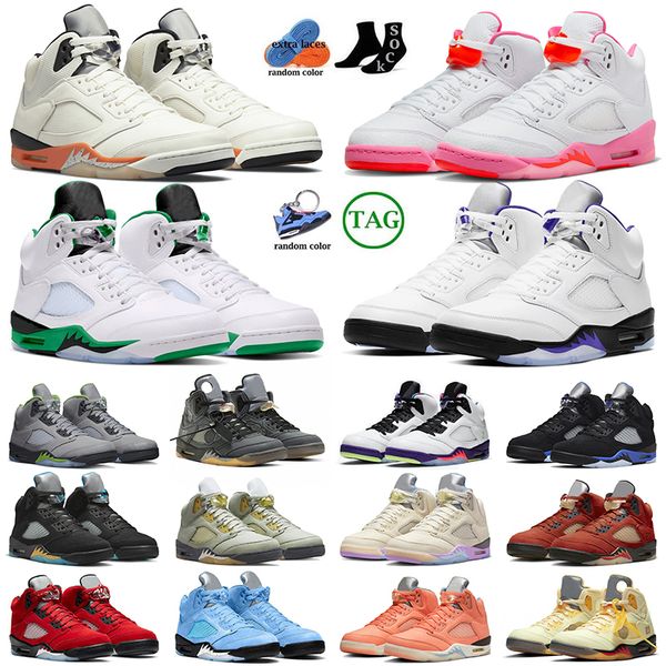 

jumpman 5 5s mens basketball shoes jorden5 high casual unc aqua lucky green 3 crimson bliss racer metallic mars for her easter outdoor train