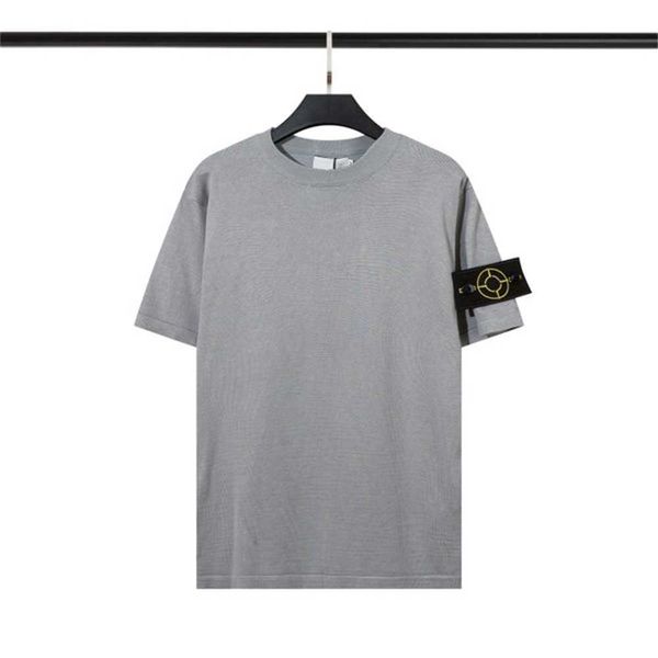 

men's t company designer stone tees summer menswear breathable loose button badge lovers street fashion 100% cotton polo shirt massimo, White;black