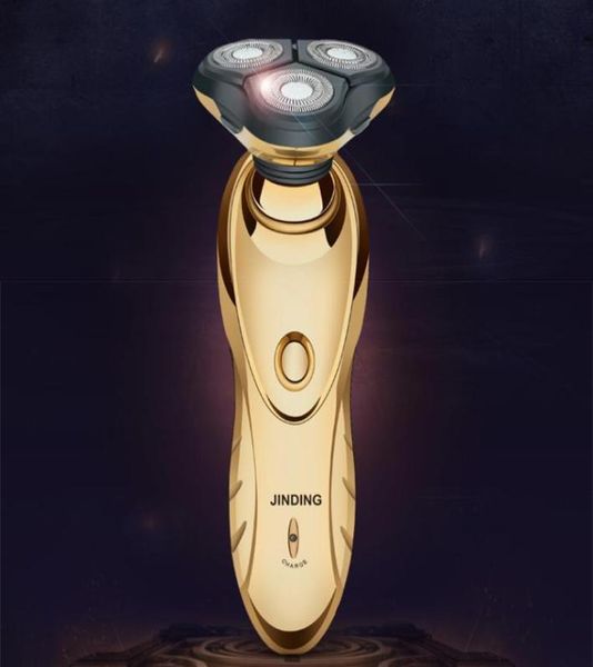 

goldplated electric shaver 3d floating shaving machine rechargeable beard trimmer waterproof men multifunctional ecectric razor3947152