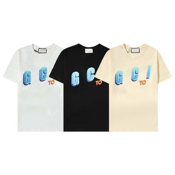 

luxury t-shirt men's and women's designer short summer fashion casual hip-hop trend of designer t shirts, White;black